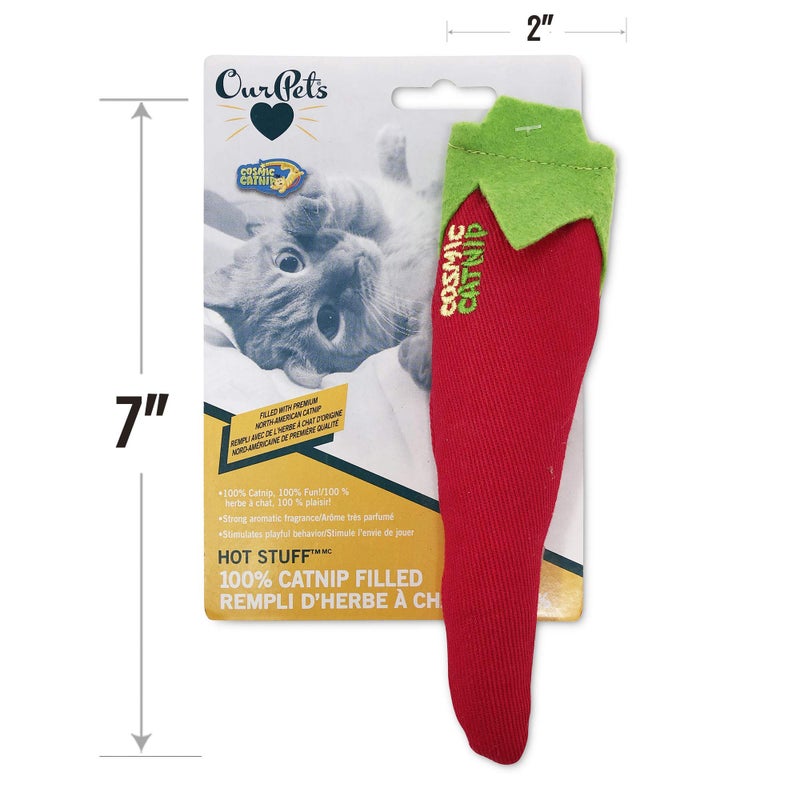 Our Pets Cosmic OurPets 100-Percent North American Catnip Filled Chili Cat Toy-Hot Stuff (Interactive Cat Toys; Catnip Toys) - Image 4